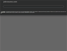 Tablet Screenshot of jobresume.com